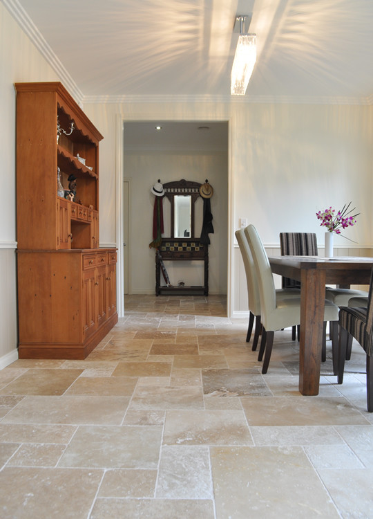 Oxford Dining Room with limestone tiles